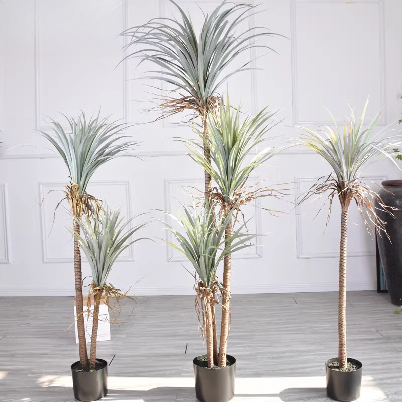 Dracaena Marginata - Dragon Blood Yucca ประดิษฐ์ต้นไม้ตกแต่งบ้านตกแต่งดอกไม้บอนไซหน้าต่างตกแต่งบ้านปลอม
